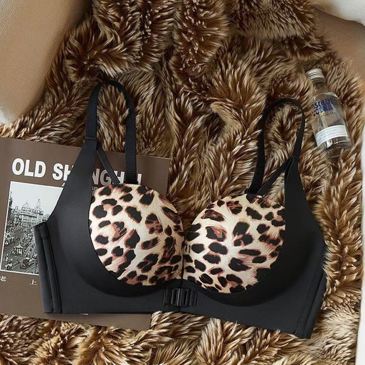 Women's Front-hook Bras with Push-up No Underwire