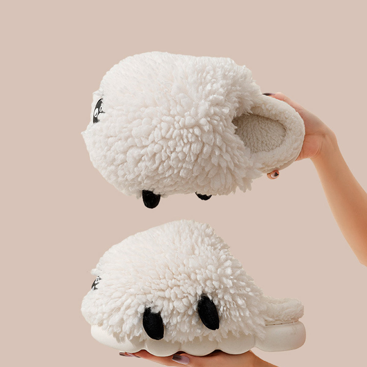 Lamb Cotton Slippers Cute Cartoon Slippers for Winter
