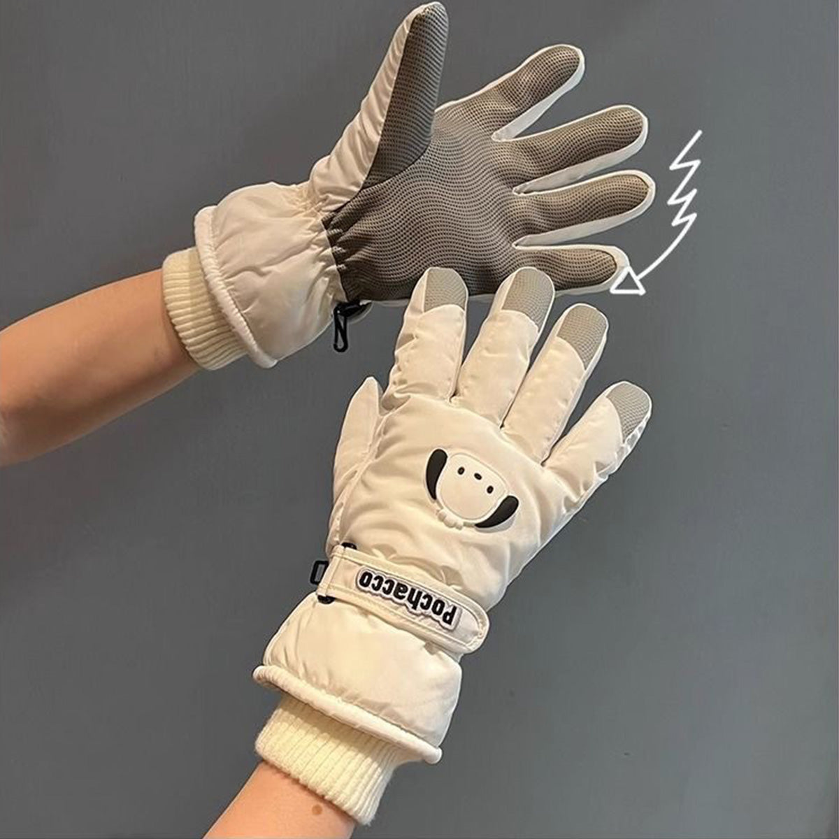 New Style Ski Gloves Windproof Warm Touch Screen Gloves