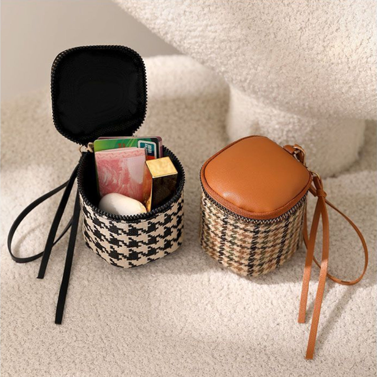 Retro Coin Coin Large-Capacity Zipper Card bag for Women