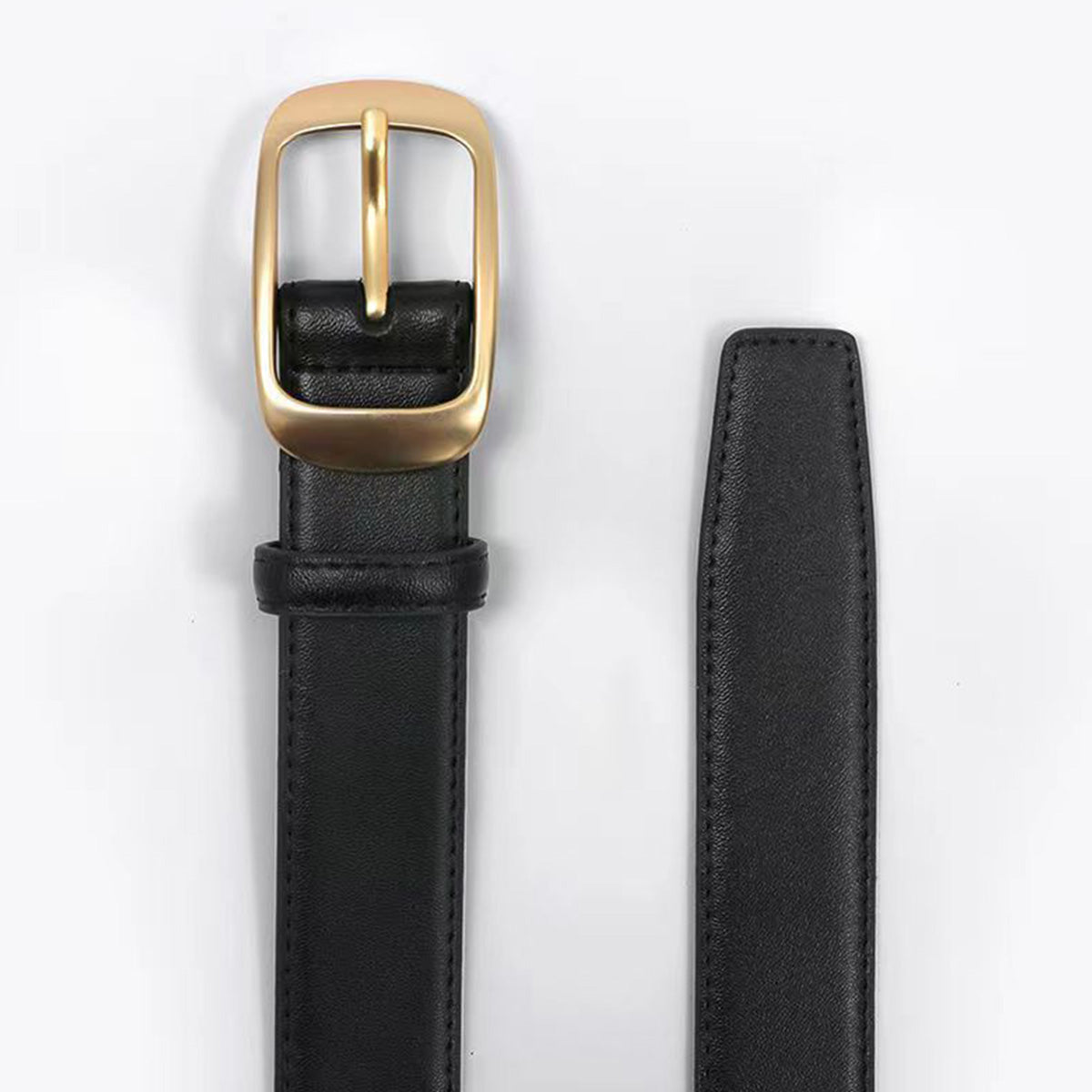 Ladies Korean Retro Leather Jeans Belt