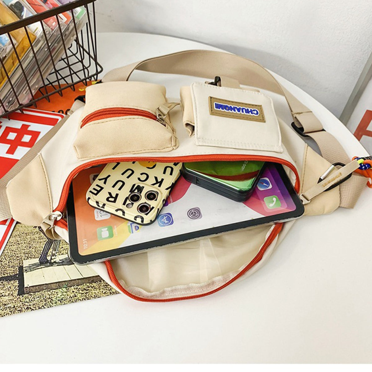 Men Women Casual Crossbody Bag Travel Shoulder Bag