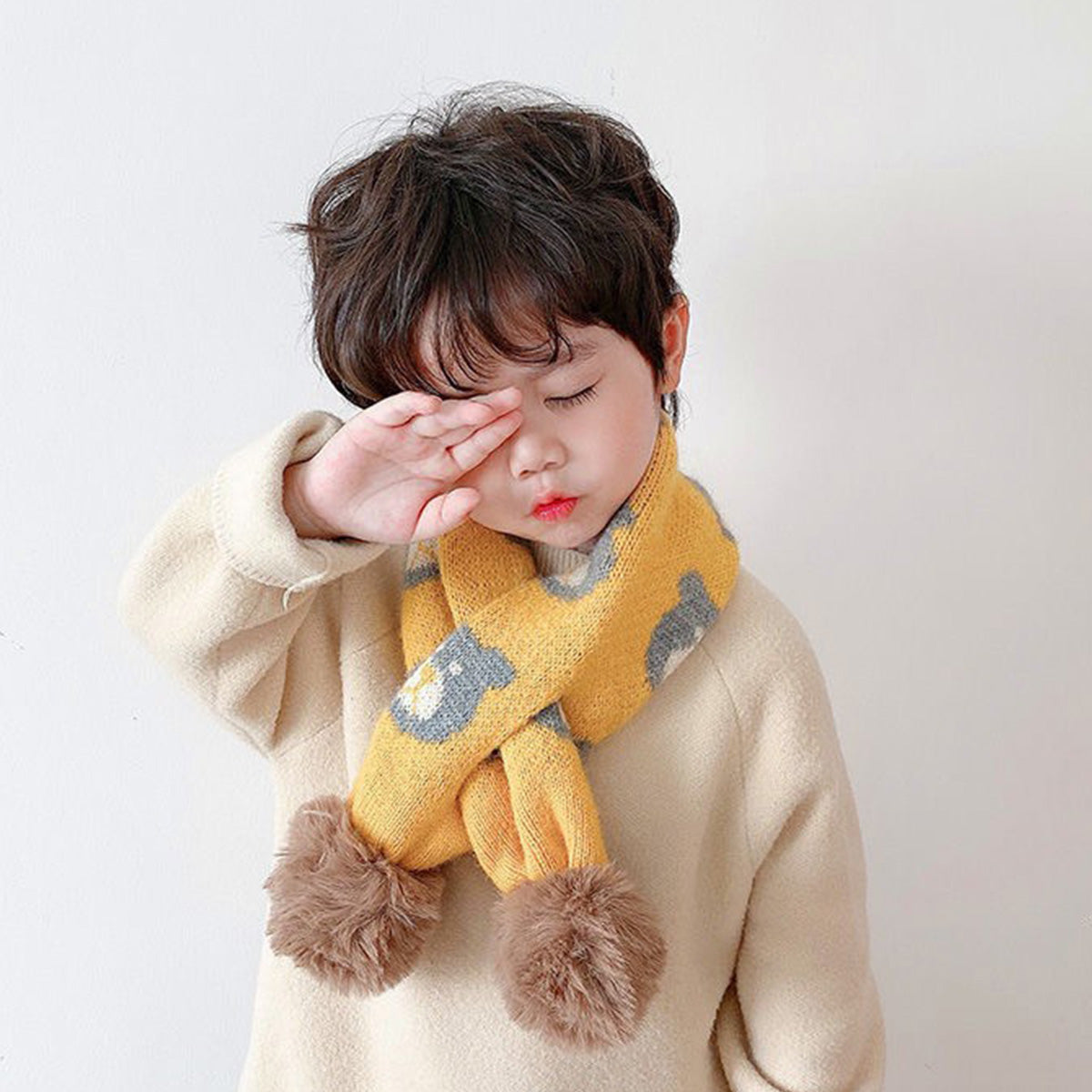 Korean Style Warm Scarf for Boys and Girls