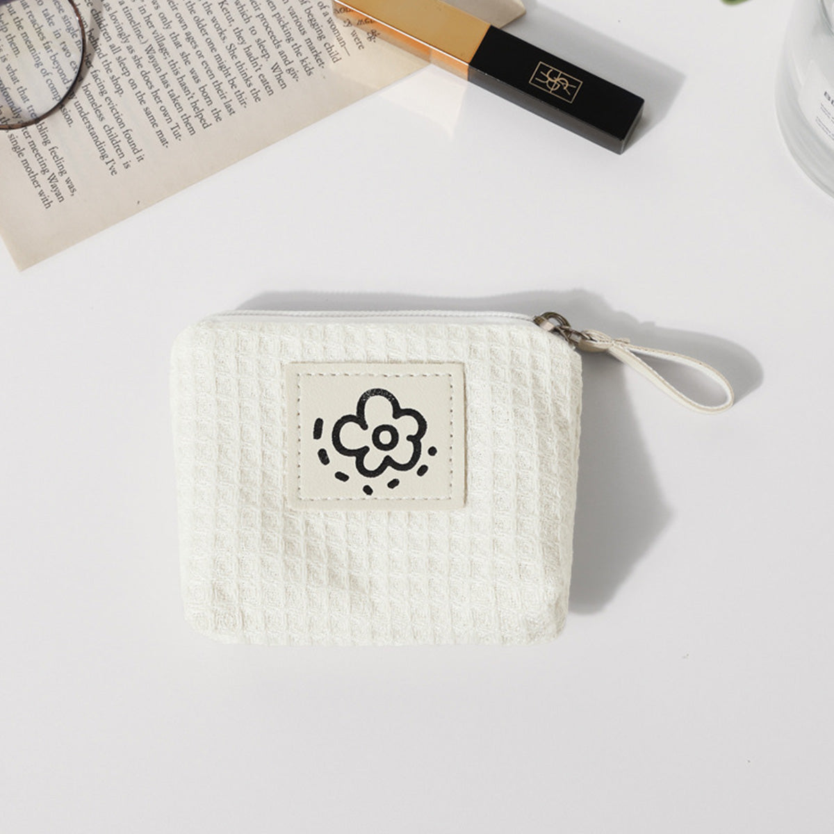 Cute Simple Fresh Flower Coin Purse
