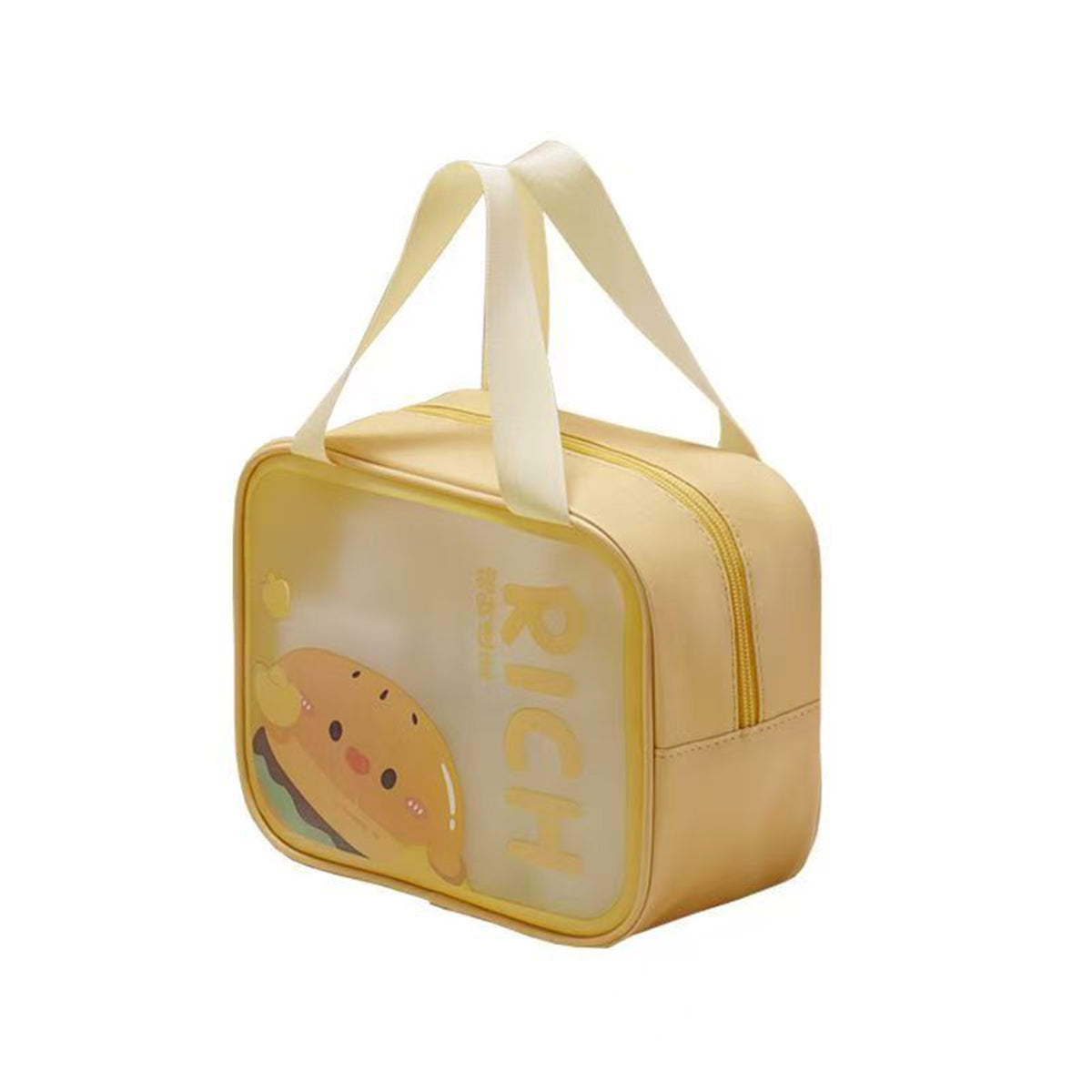 Large Capacity Portable Double-layer Cosmetic Toiletries Storage Bag