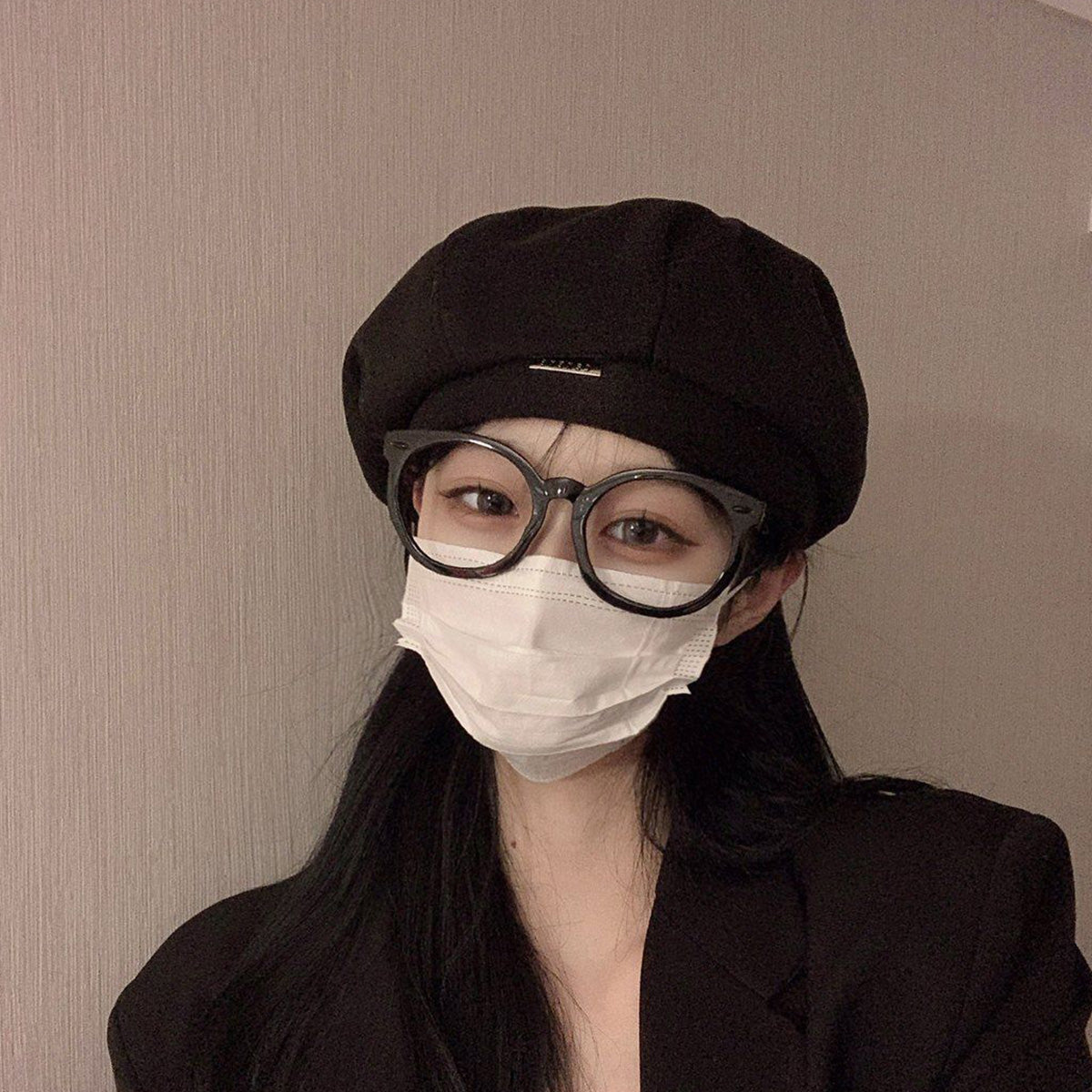Black Beret Hat for Women Painter Hat