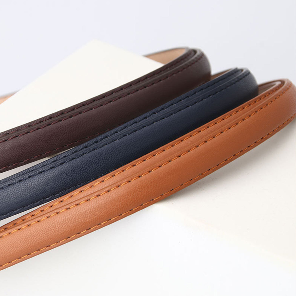 Women's Adjustable Leather Decorative Belt