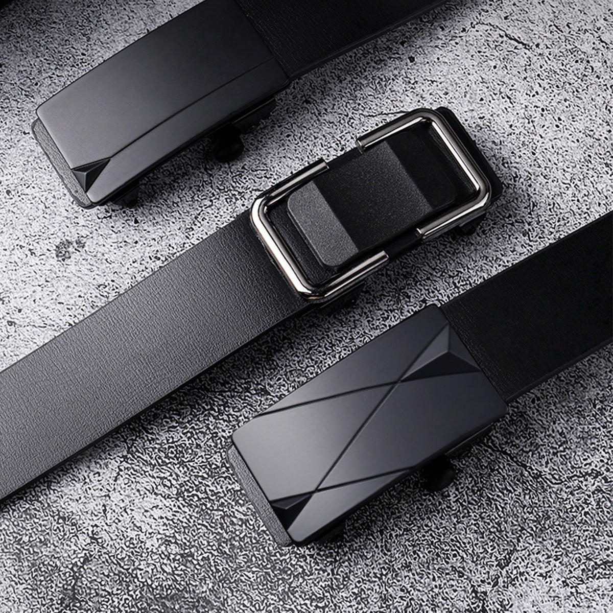 Men's Trendy Business Belt Without Toothless Buckle
