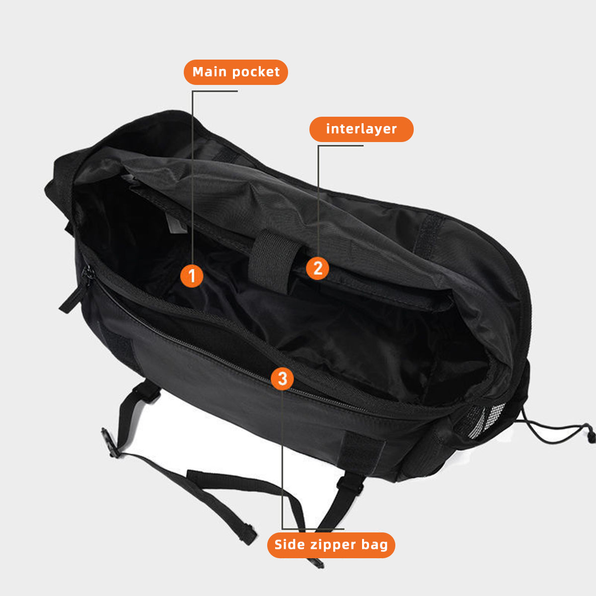 Men's Messenger Bag Large Capacity Single Shoulder Casual Bag
