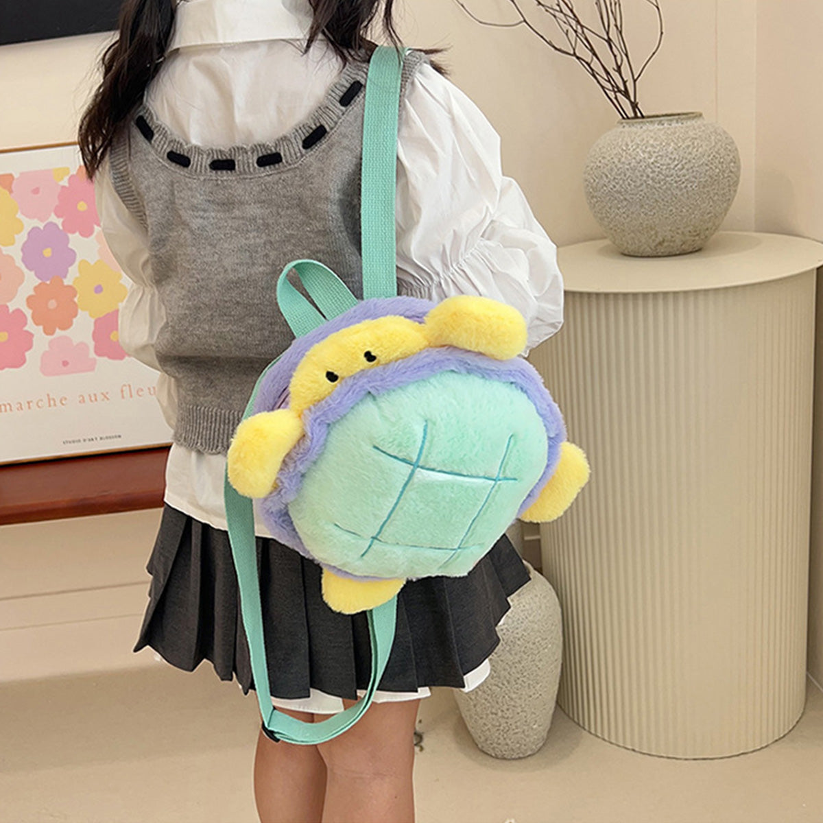 Cute Marine Animal Little Turtle Cartoon Backpack