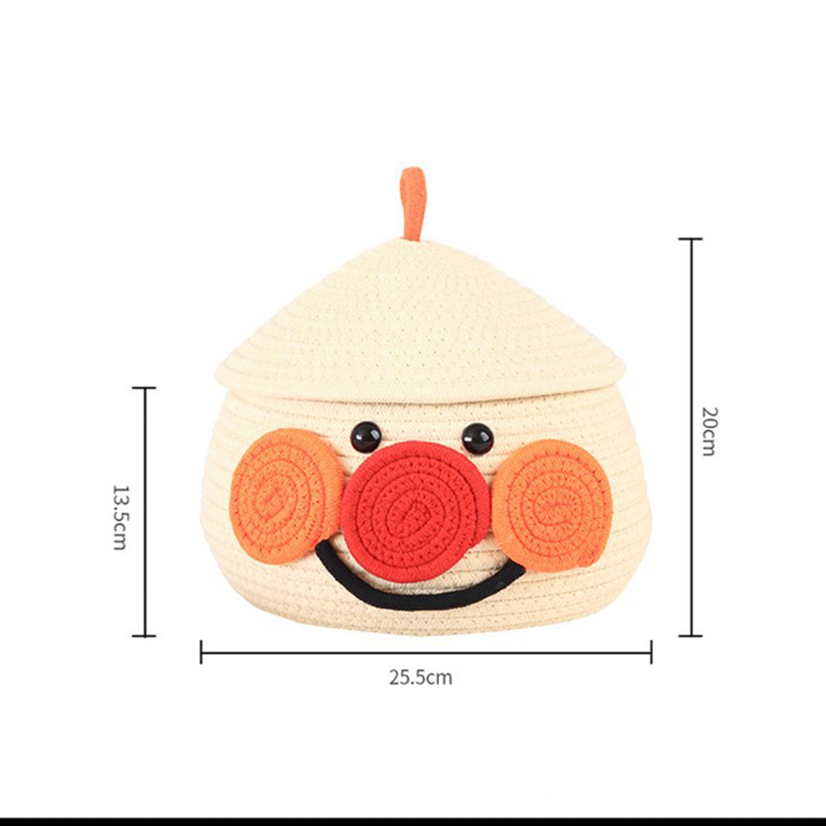 Cotton String Cartoon Lucky Egg Desktop Storage Basket