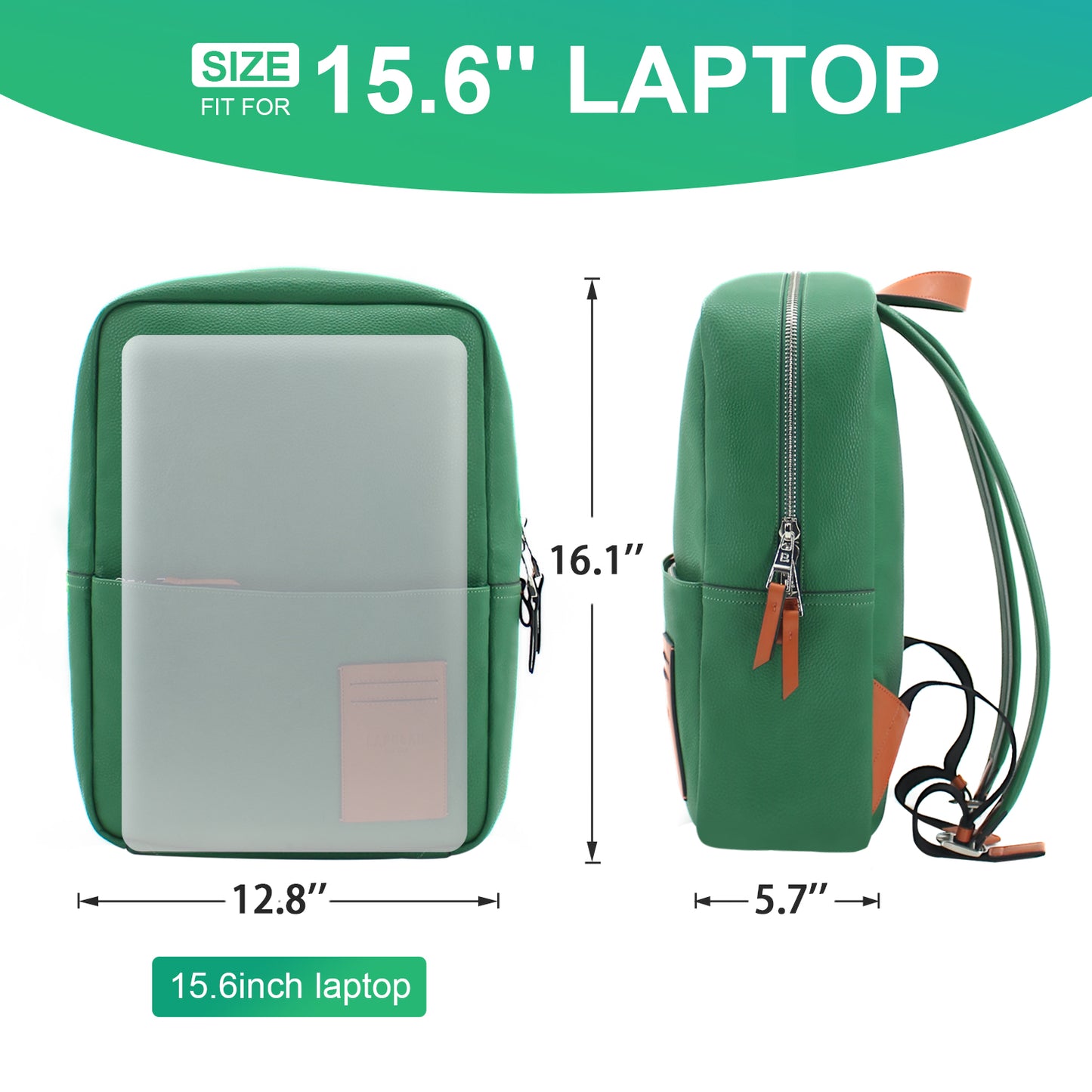 LAPOLAR Laptop Backpack, Large Capacity 15.6 Inch Business Durable Laptops Travel Backpacks,Computer Backpacks for Women Men