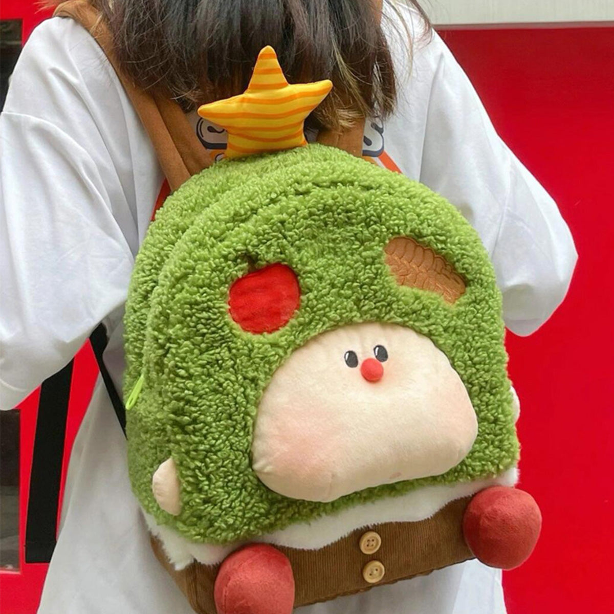 Apple Tree Schoolbag Cartoon Girl Doll Backpack