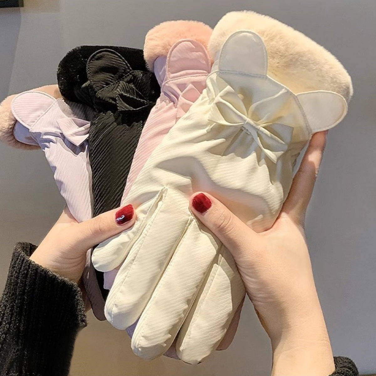 Warm Plush Thick Waterproof Gloves