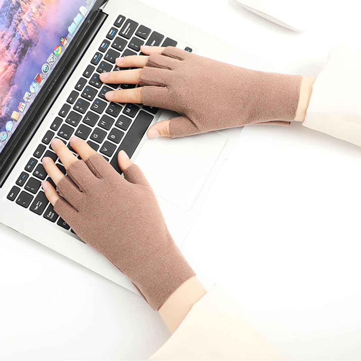 Warm Half-finger Touch Screen Gloves
