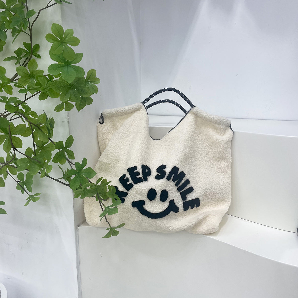 Japanese Cartoon Embroidered Tote Bag