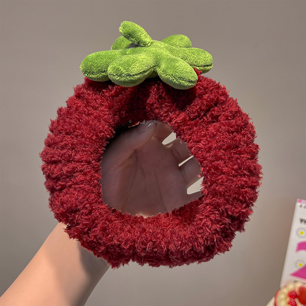 Cute Strawberry Headband Face Wash Headband