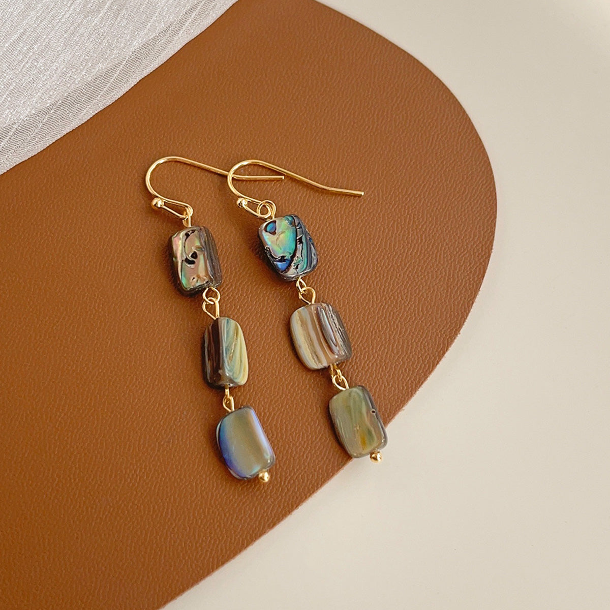 Natural Shell Tassel Earrings