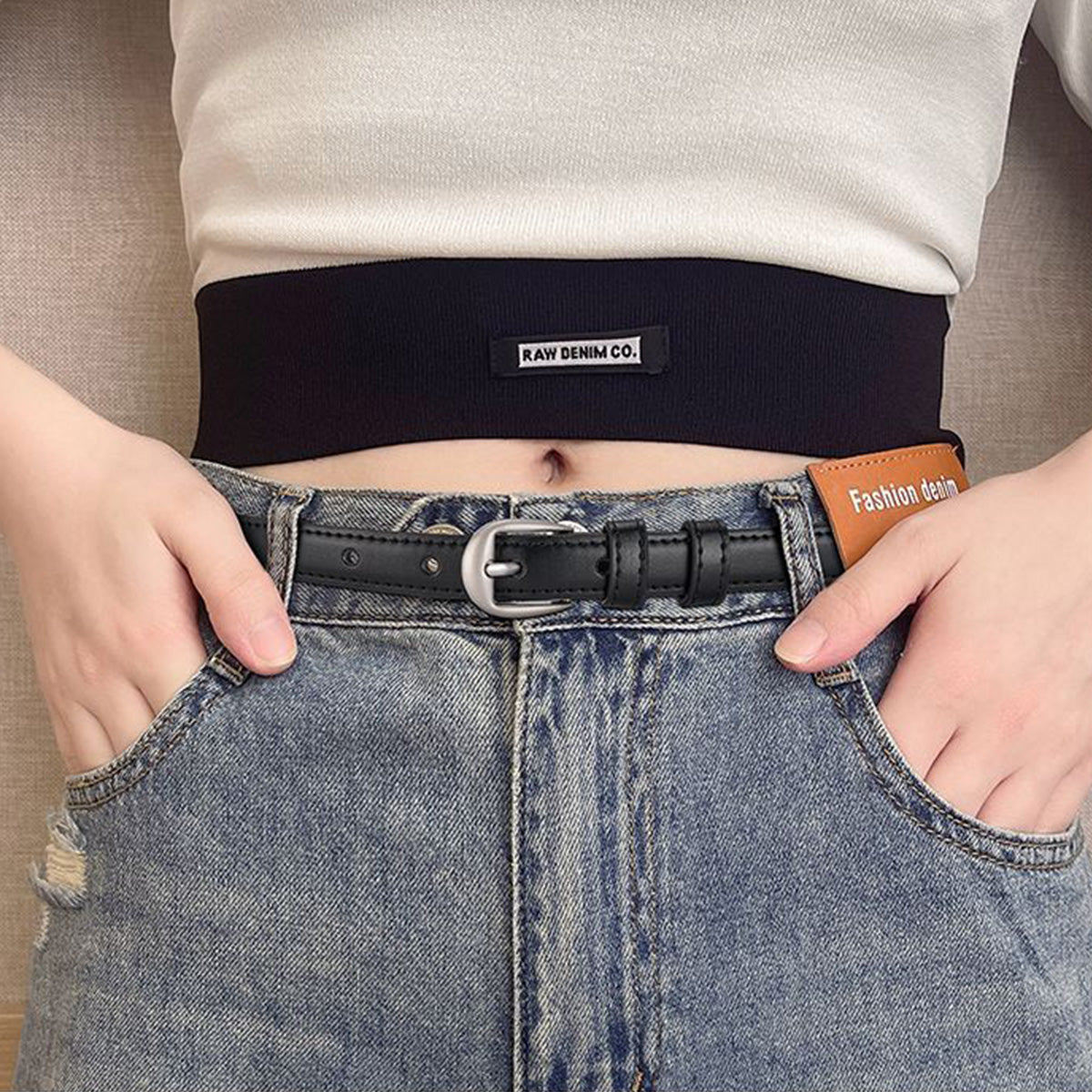 Women's Pin Buckle Leather Casual belt