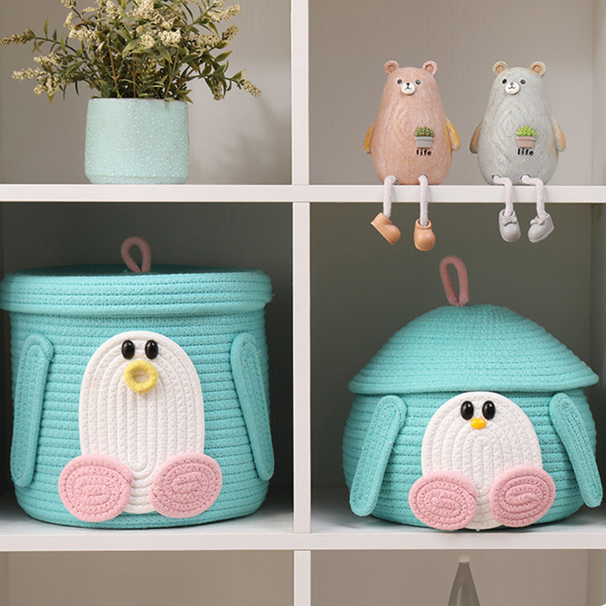 Cotton Rope Woven Storage Basket Storage Box