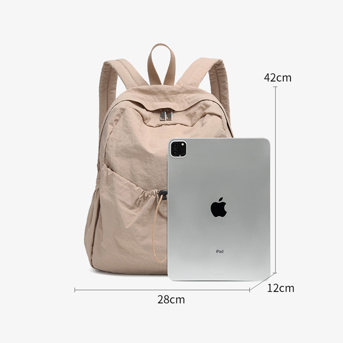 Large Capacity Lightweight Nylon Cloth Backpack