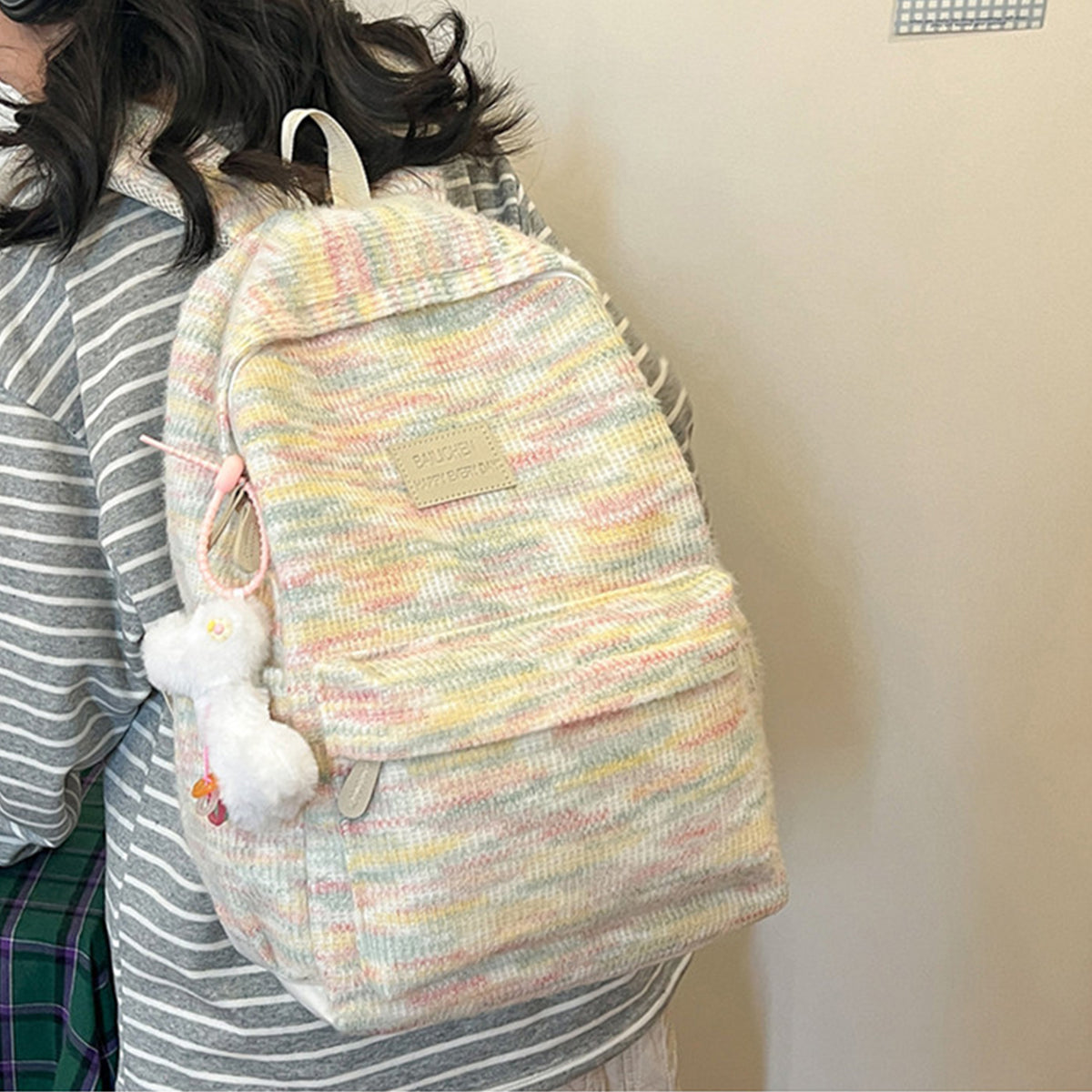 College Style Versatile Student Backpack for Women
