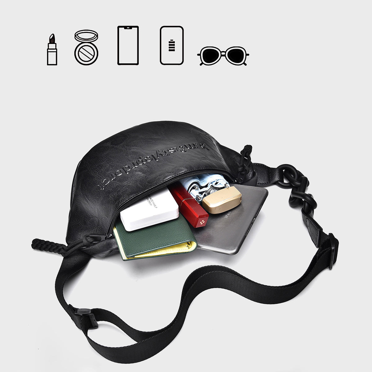 Men Chest Bag Messenger Bag Sports Waist Bag