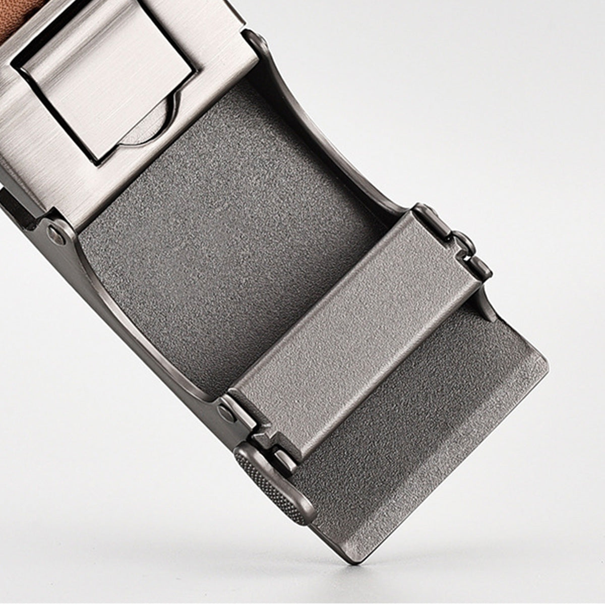 Two-Layer Cowhide Business Alloy Genuine Leather Belt
