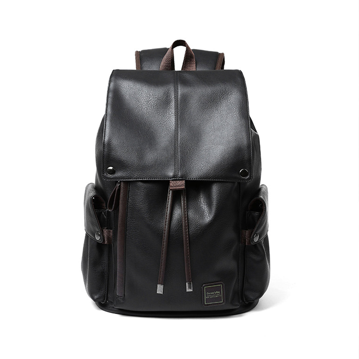 Men Leather Travel Backpack
