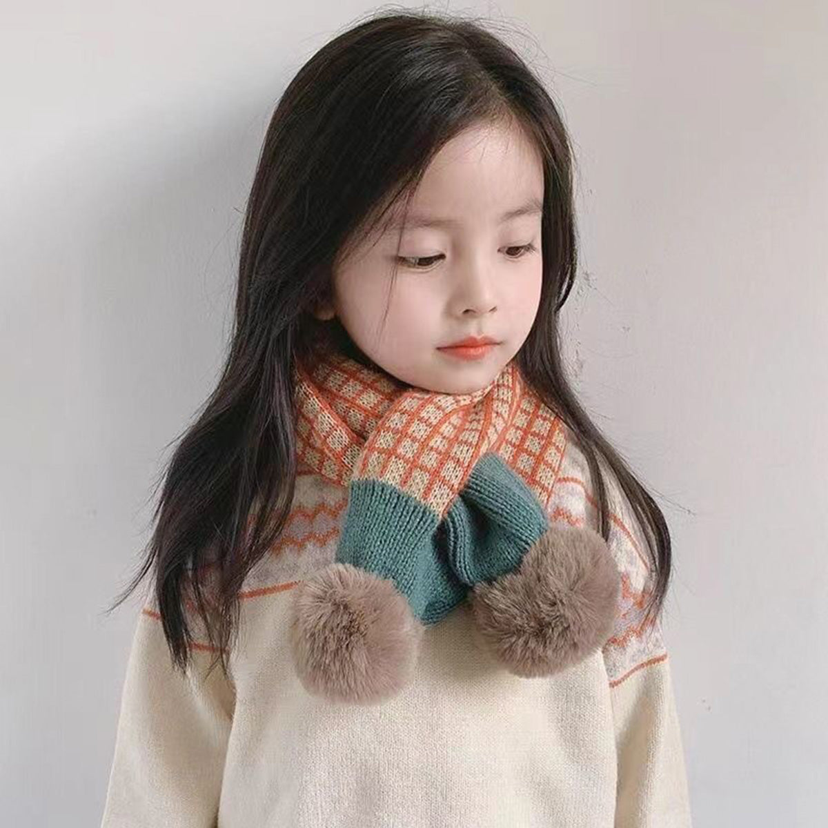 Korean Style Warm Scarf for Boys and Girls