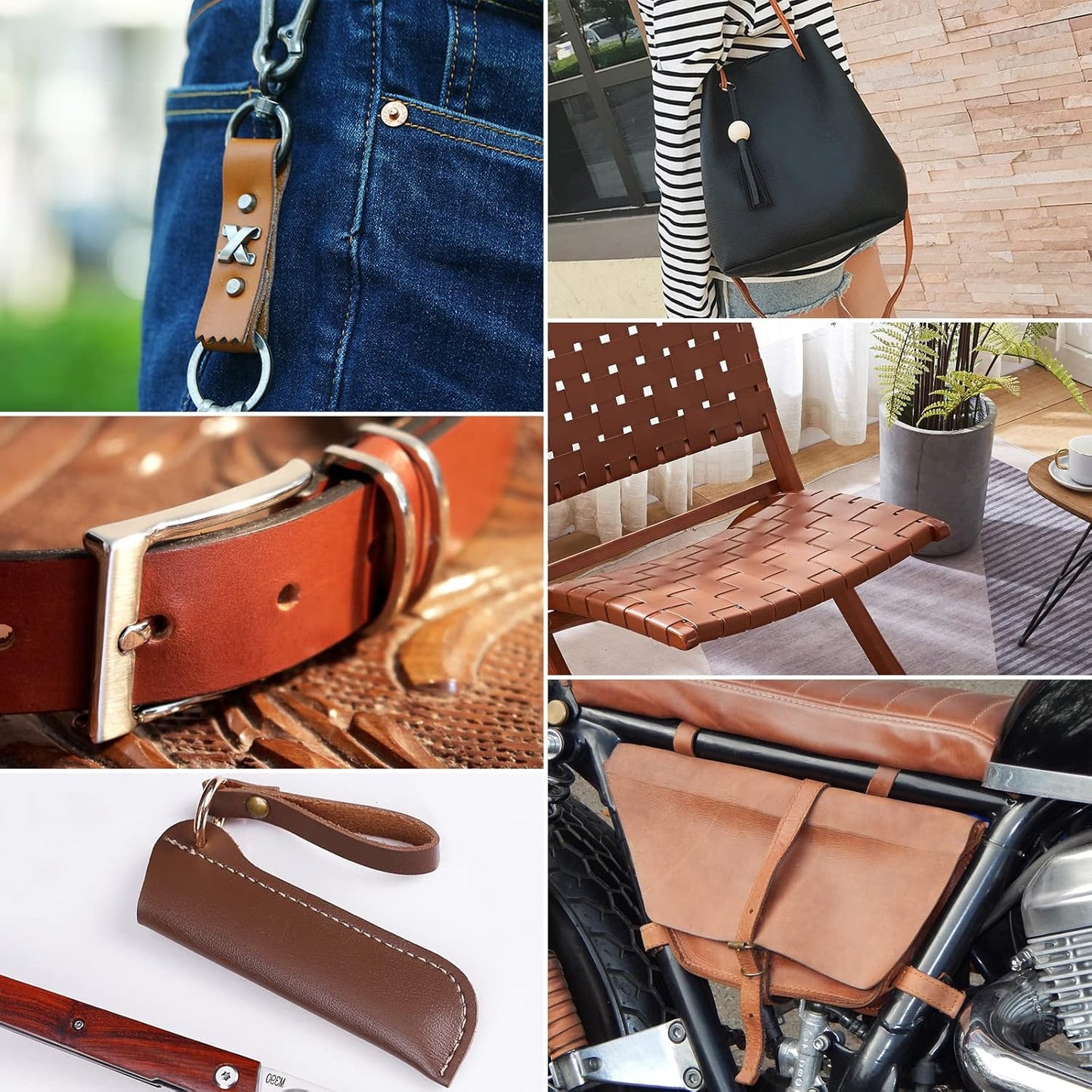 LAPOLAR Leather Strap 1 Inches Wide Flat Leather Strips, Genuine Full Grain Cowhide Oil Tan Leather Strip for DIY Craft Projects, Tooling, Belt, Garden Tools (2.2mm Thick_72 Inches Lengths_DK Brown)