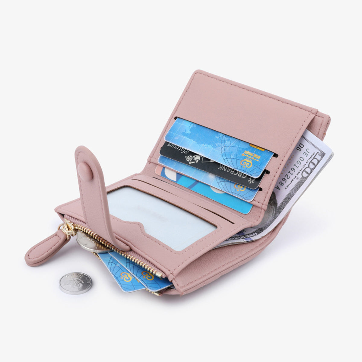 Embroidered Chanel Style Coin Purse