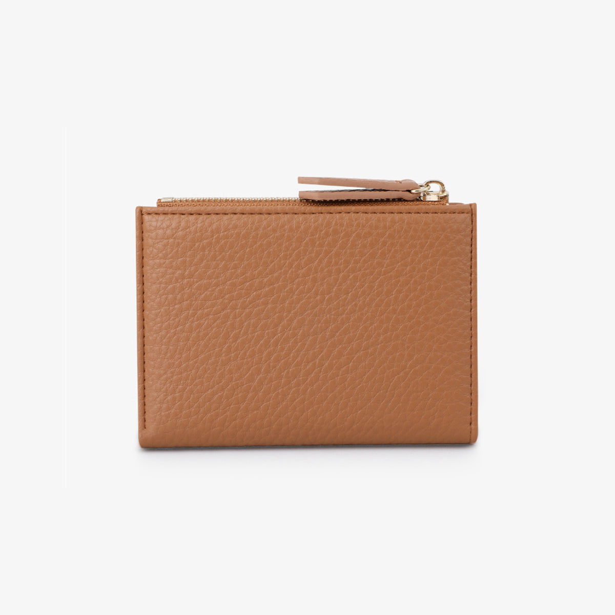 Women zipper Pebbled Compact Wallet