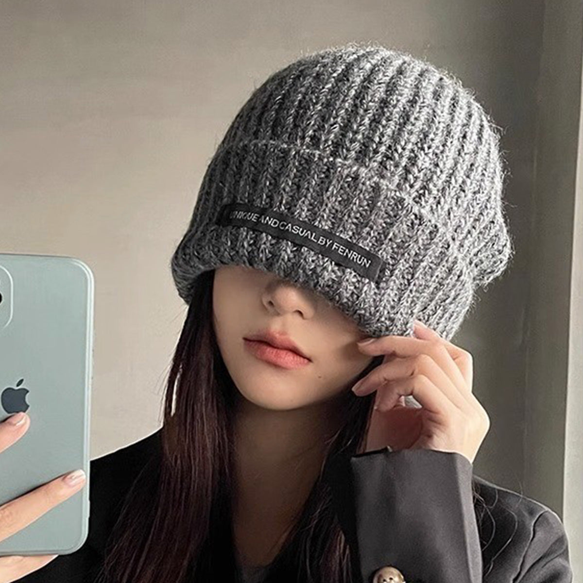 Hats for Women Autumn Winter New Patch Hats