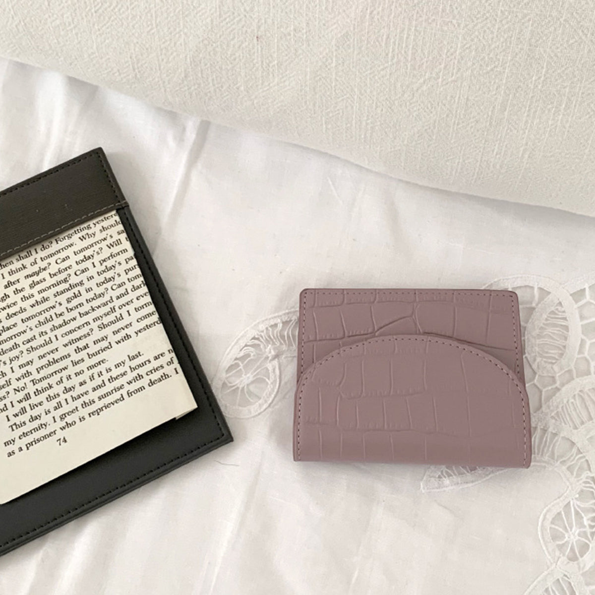 Crocodile Pattern Women Ultra-thin Card Holder