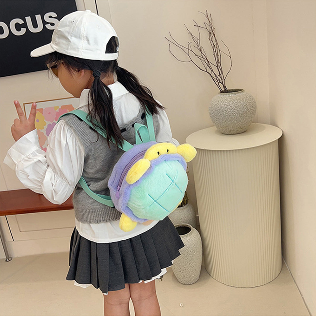 Cute Marine Animal Little Turtle Cartoon Backpack