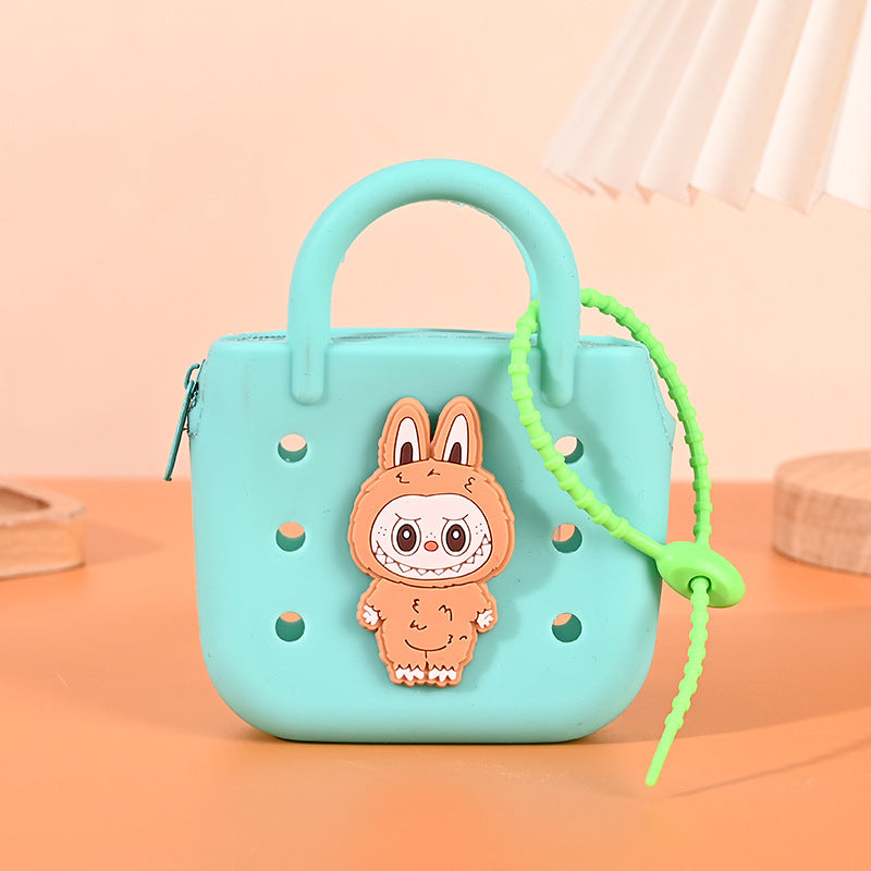 Cute cartoon silicone coin pocket coin purse