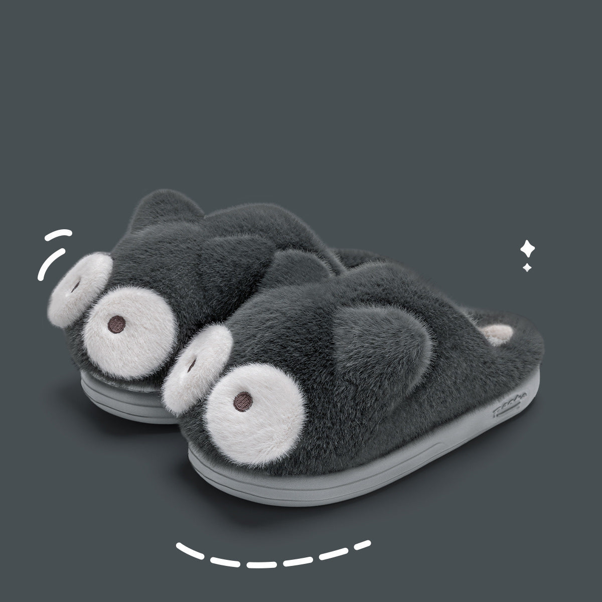 Fluffy Cotton Slippers for Women Warm Cotton Shoes