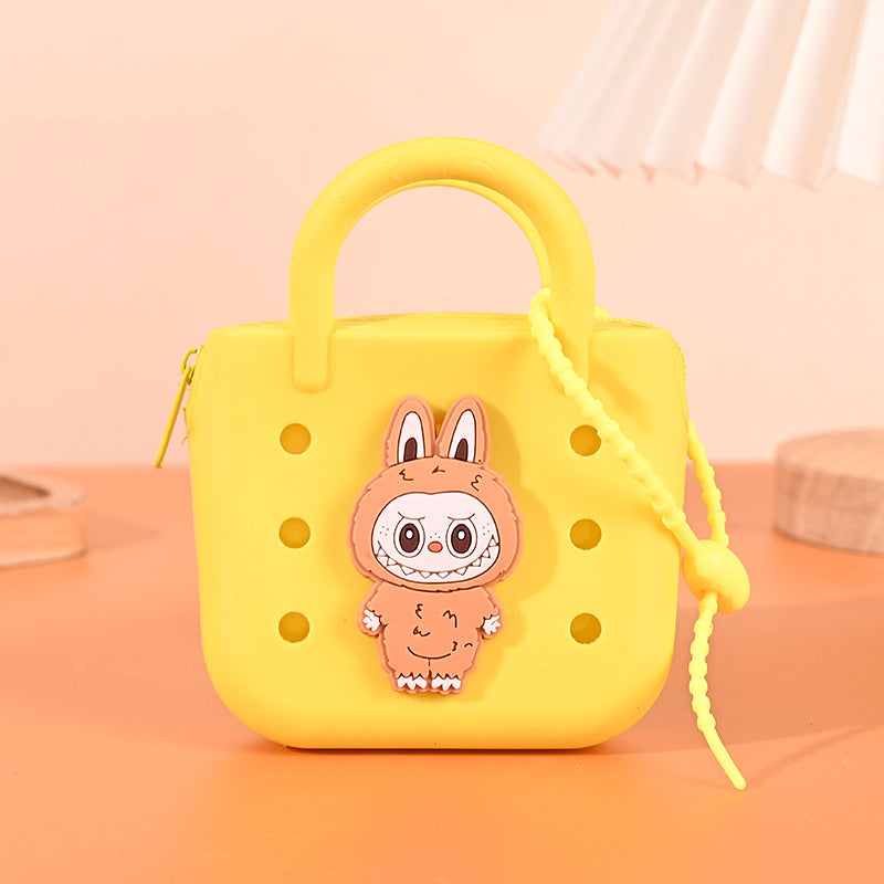 Cute cartoon silicone coin pocket coin purse