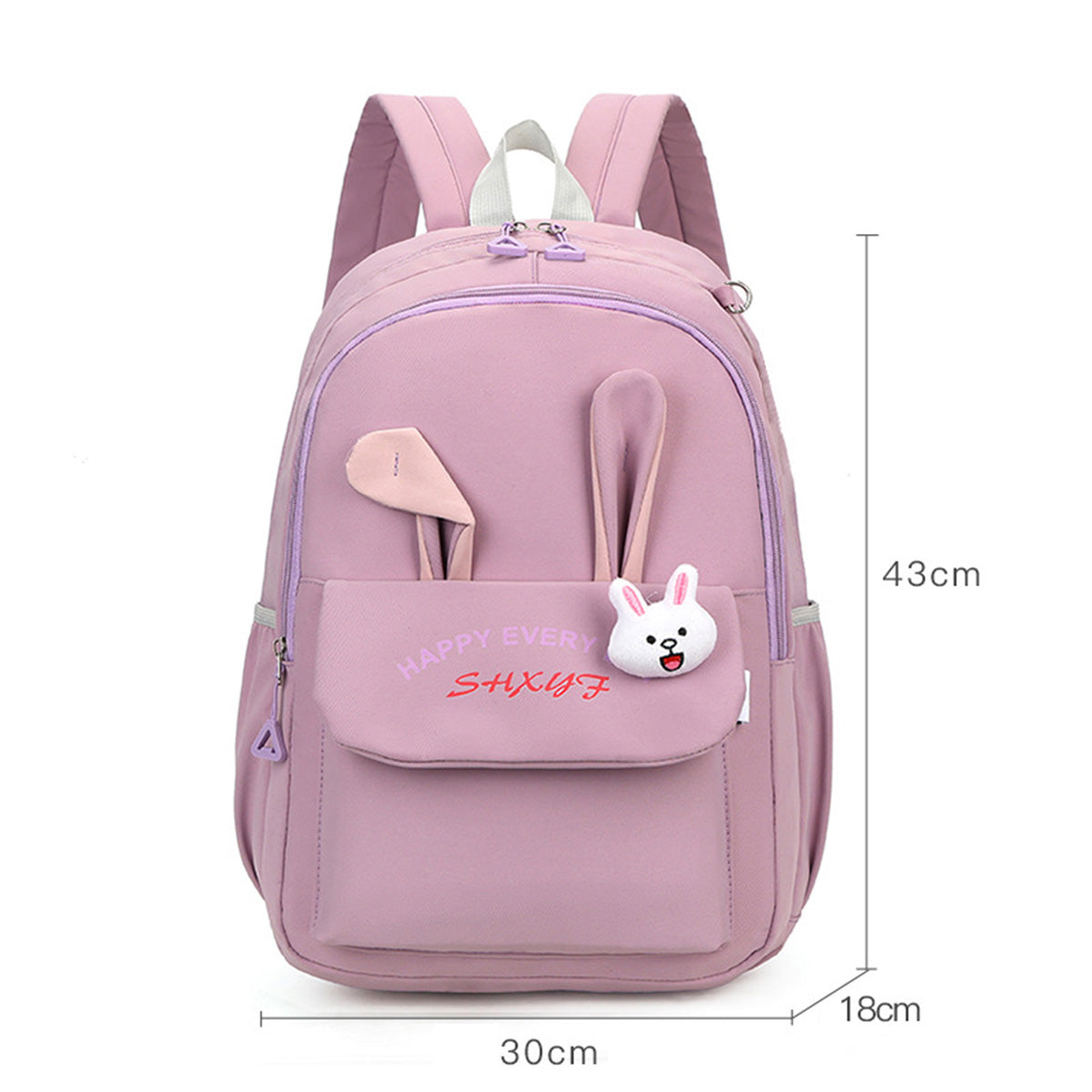 Elementary School Student Backpack with Rabbit Ears