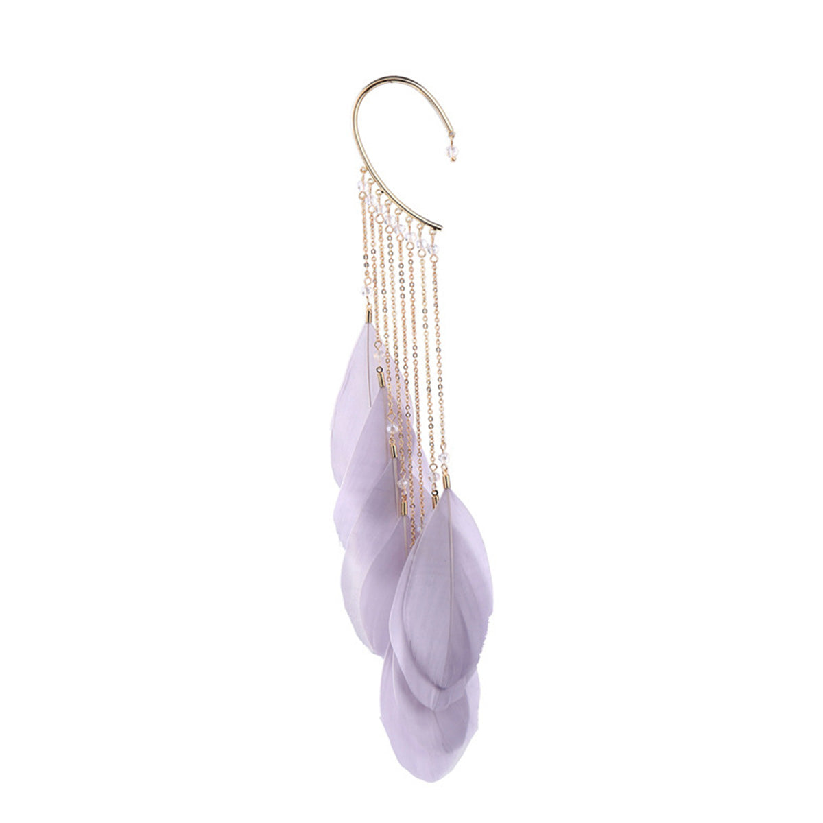 Feather Earrings Long Bohemian Tassel Earrings