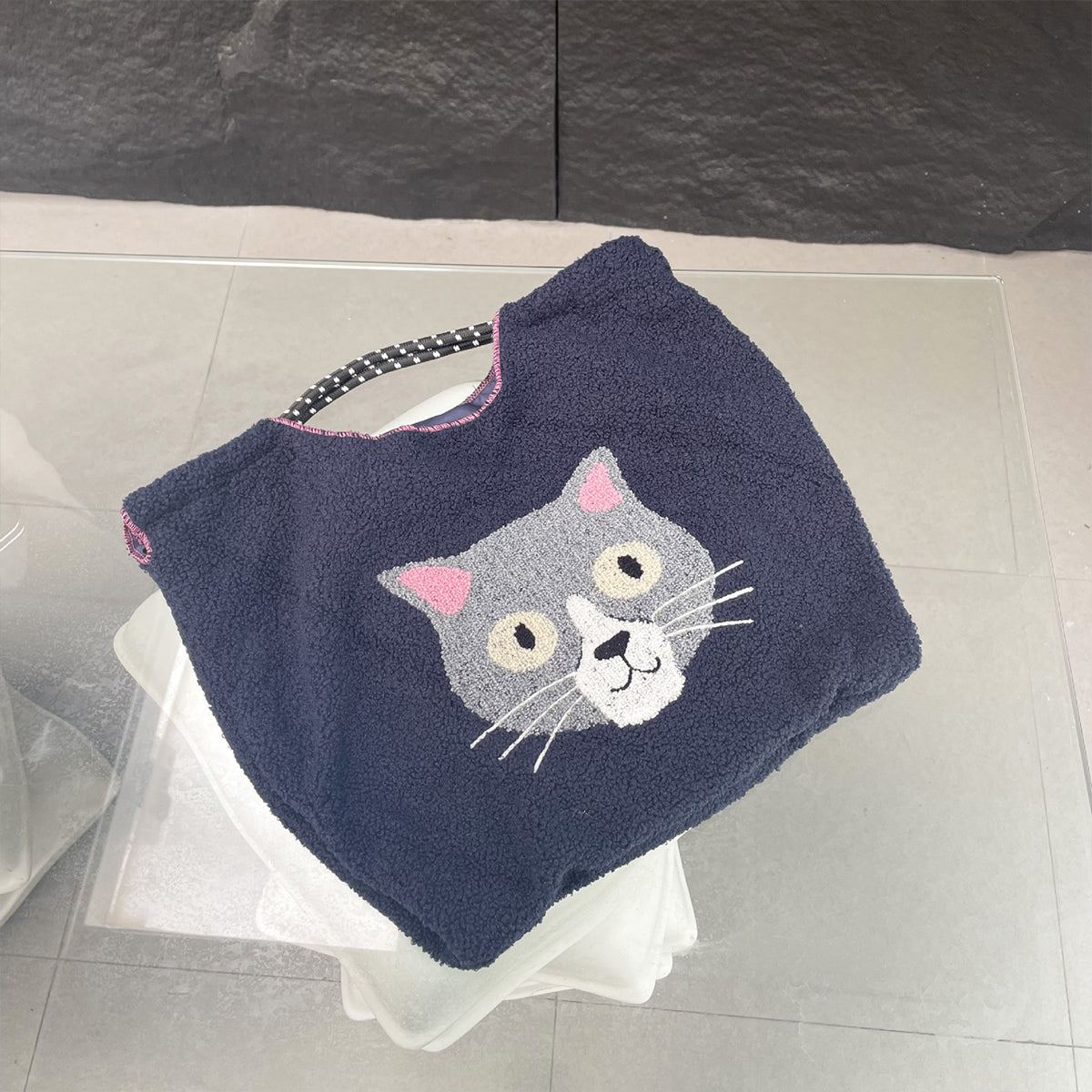 Japanese Cartoon Embroidered Tote Bag