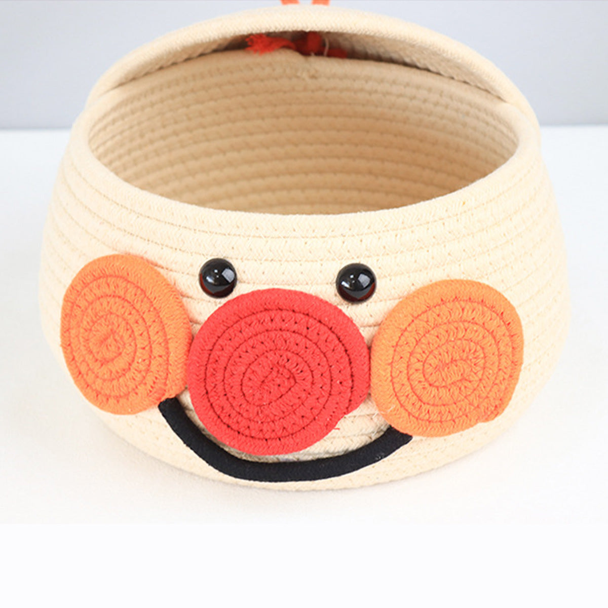 Cotton String Cartoon Lucky Egg Desktop Storage Basket