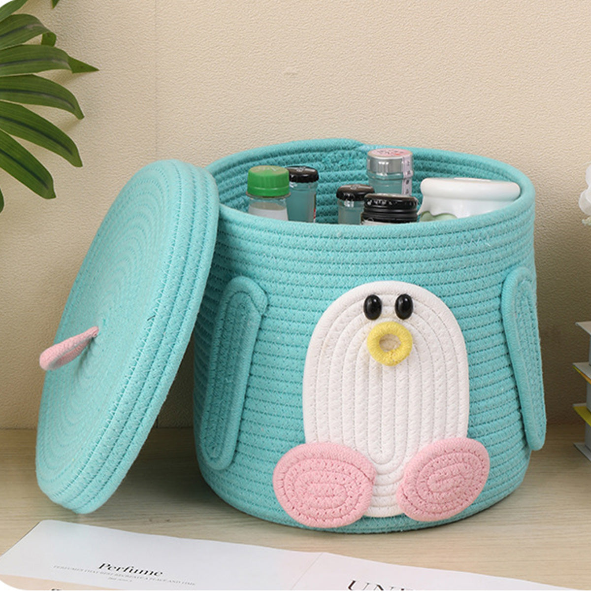 Cotton Rope Woven Storage Basket Storage Box