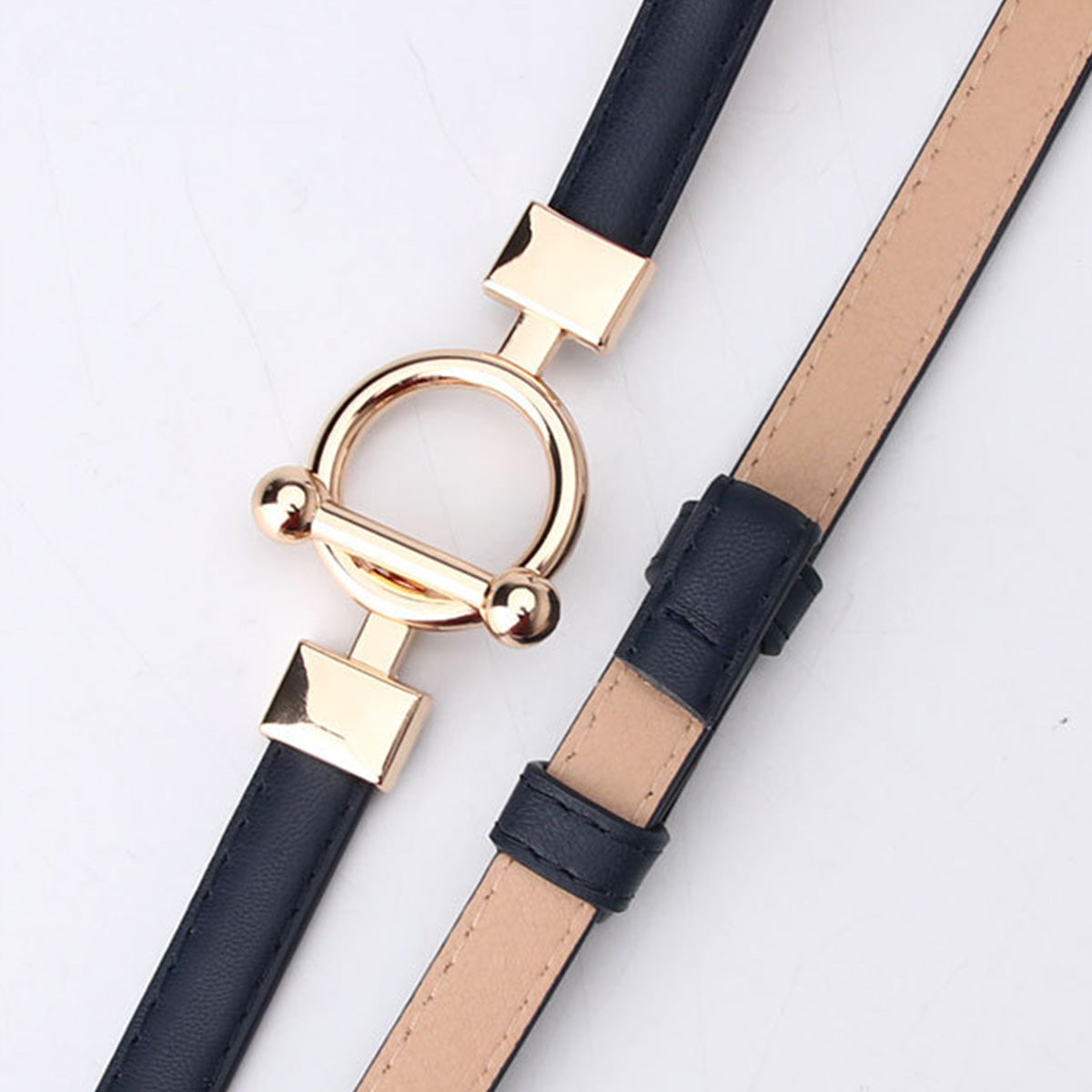 Women's Adjustable Leather Decorative Belt