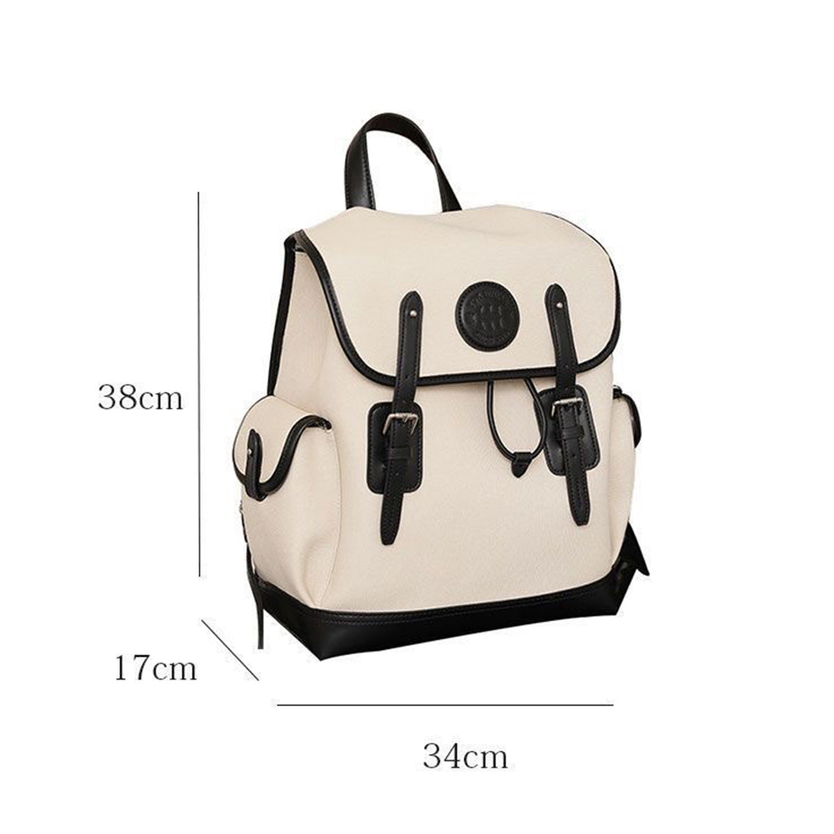 Large-Capacity Canvas Campus Backpack