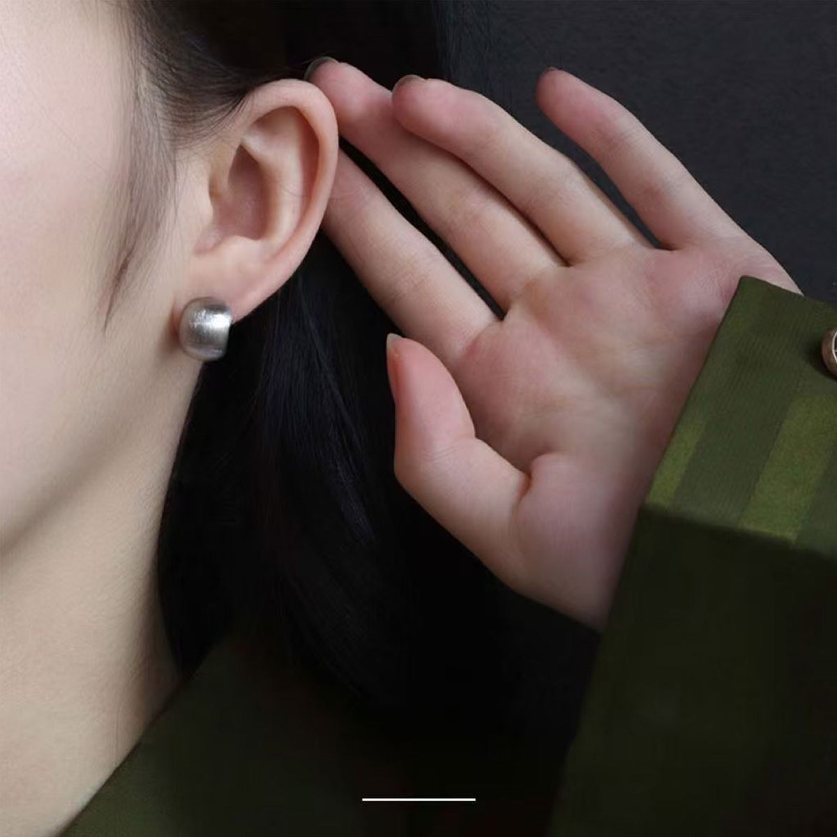 Silver Earrings Niche High-End Luxury Earrings