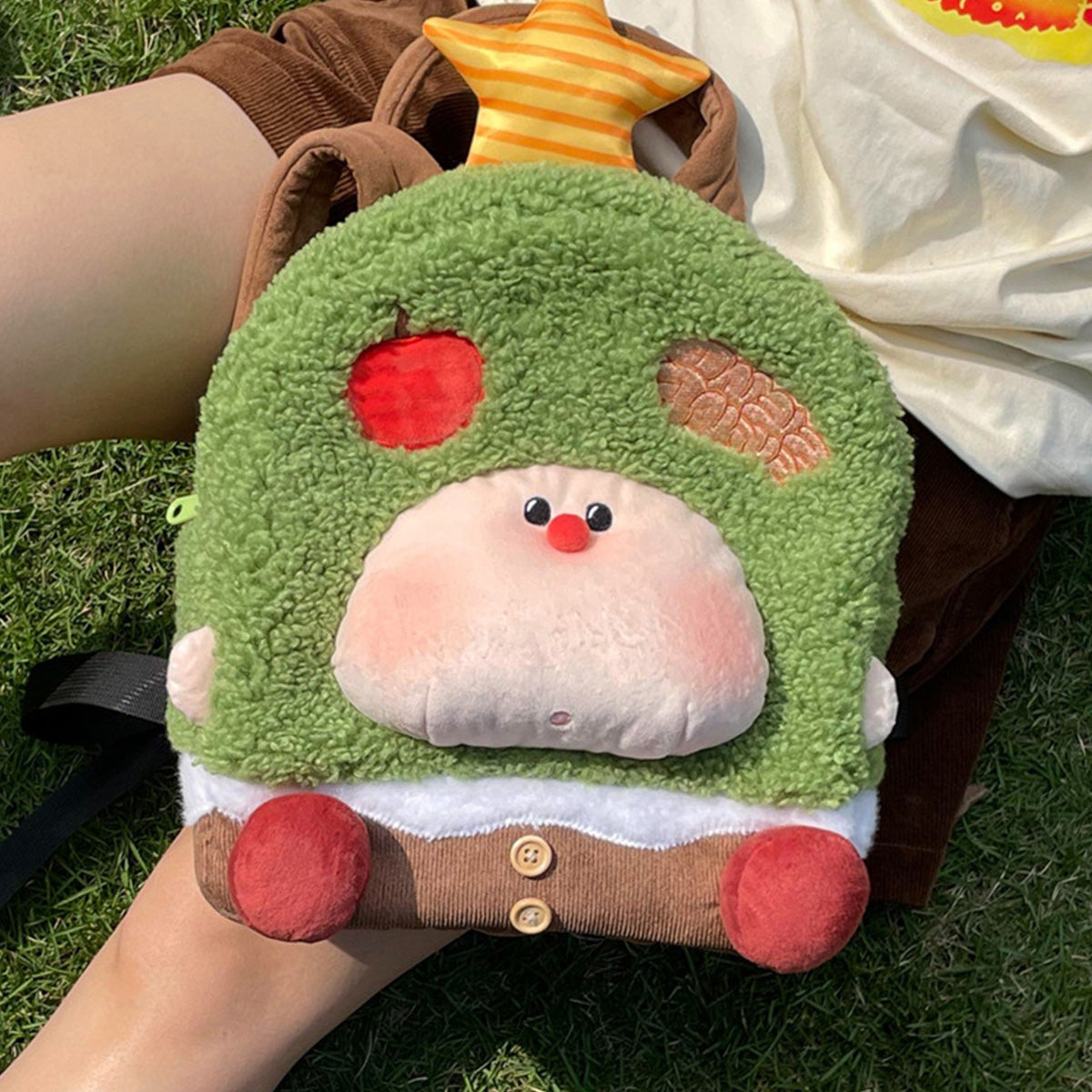 Apple Tree Schoolbag Cartoon Girl Doll Backpack