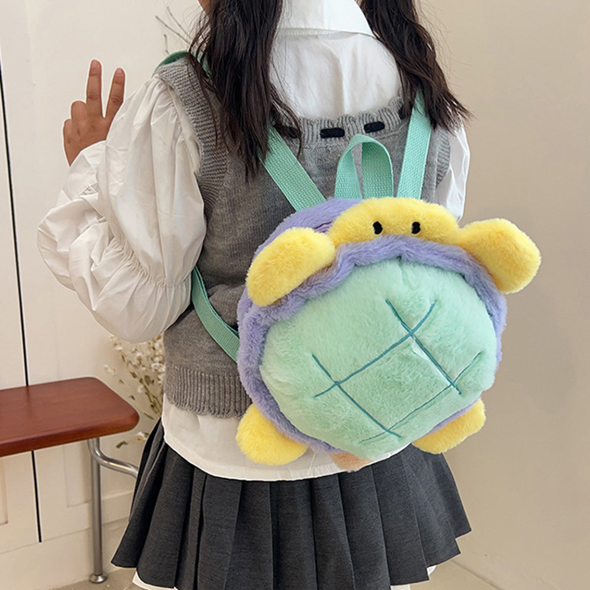 Cute Marine Animal Little Turtle Cartoon Backpack