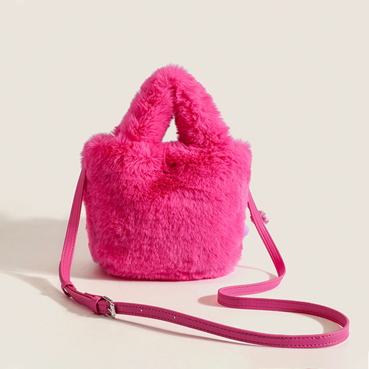Plush Bag Rose Red Nonster Ornaments Plush Bucket Bag